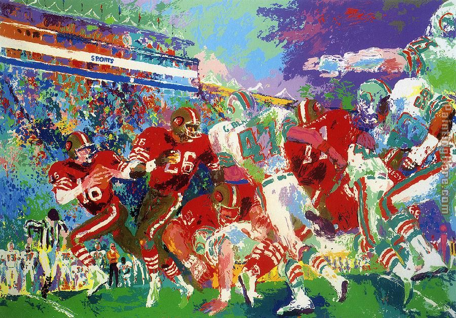 Post Season Football Classic painting - Leroy Neiman Post Season Football Classic art painting